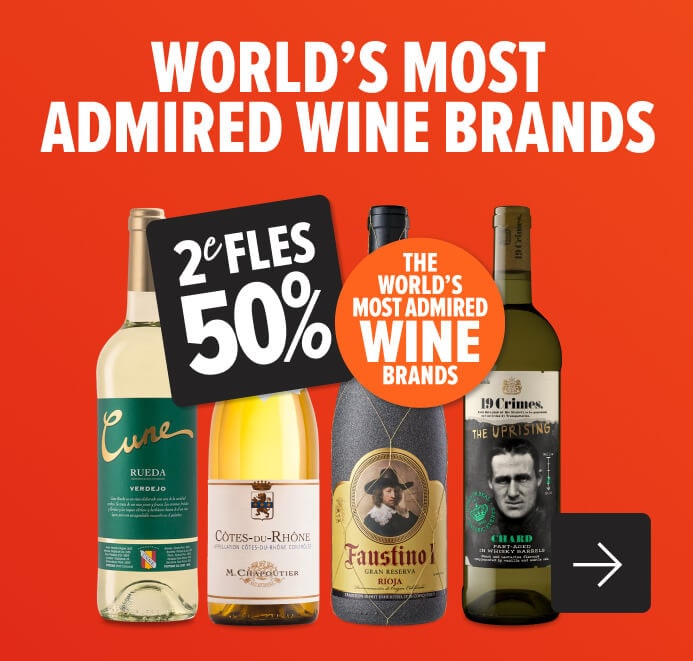 World's most admired wine brand met korting! 